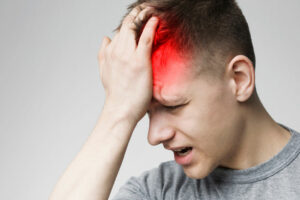 Patient seeking natural pain relief for headaches
