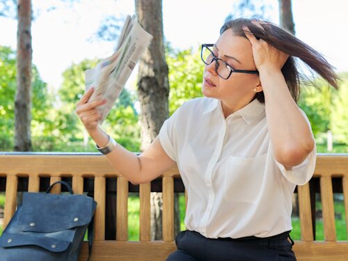 woman experiencing a hot flush due to menopause