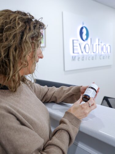 patient with vitamin D supplement to assist with immune system for rheumatoid arthritis