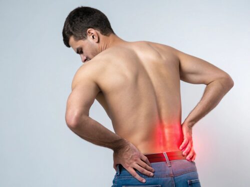man suffering with lower back pain