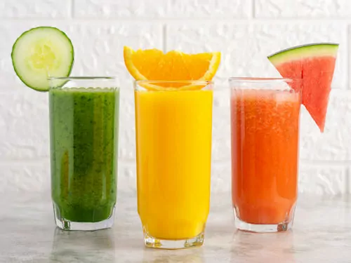 Watermelon, orange and cucumber to boost hydration to alleviate sinus inflammation